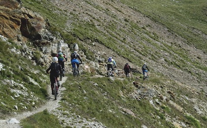 Der Panoramaweg unterhalb des Ifinger, 2.581m.